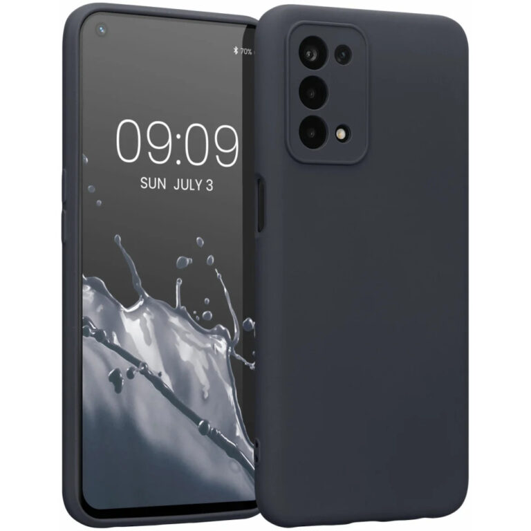 Husa Kwmobile pentru OPPO A74 5G/A54 5G, Silicon, Negru, 57571.47