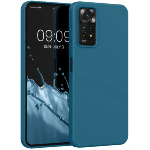 Husa Kwmobile pentru Xiaomi Redmi Note 11 Pro/Redmi Note 11 Pro 5G, Silicon, Verde, 57373.57 Husa Kwmobile pentru Xiaomi Redmi Note 11 Pro/Redmi Note 11 Pro 5G, Silicon, Verde, 57373.57