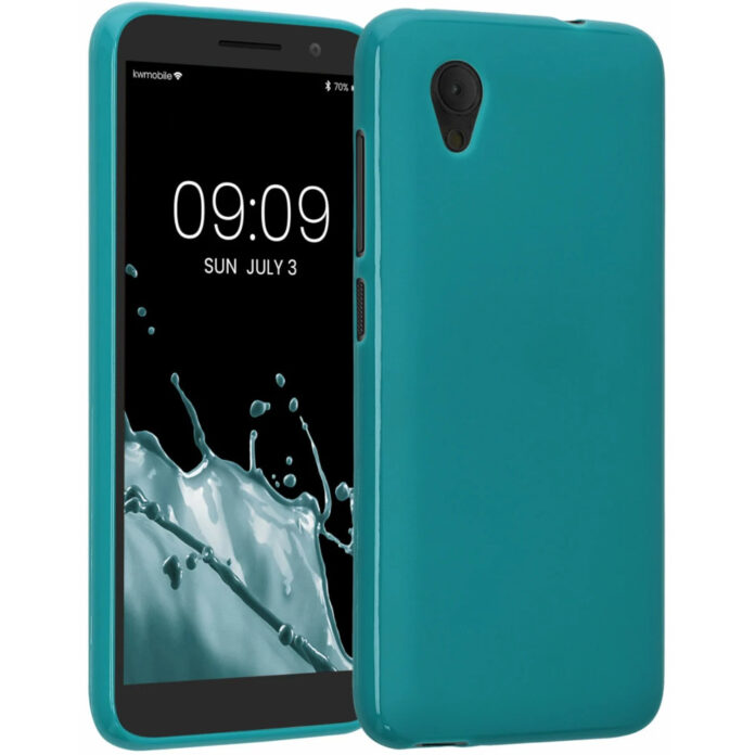 Husa Kwmobile pentru Alcatel 1, Silicon, Verde, 46363.57