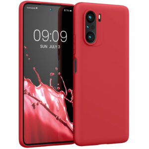Husa Kwmobile pentru Xiaomi Mi 11i/Poco F3, Silicon, Rosu, 57026.208 Husa Kwmobile pentru Xiaomi Mi 11i/Poco F3, Silicon, Rosu, 57026.208