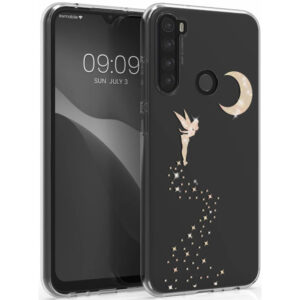 Husa Kwmobile pentru Xiaomi Redmi Note 8T, Silicon, Transparent/Auriu, 51424.04 Husa Kwmobile pentru Xiaomi Redmi Note 8T, Silicon, Transparent/Auriu, 51424.04