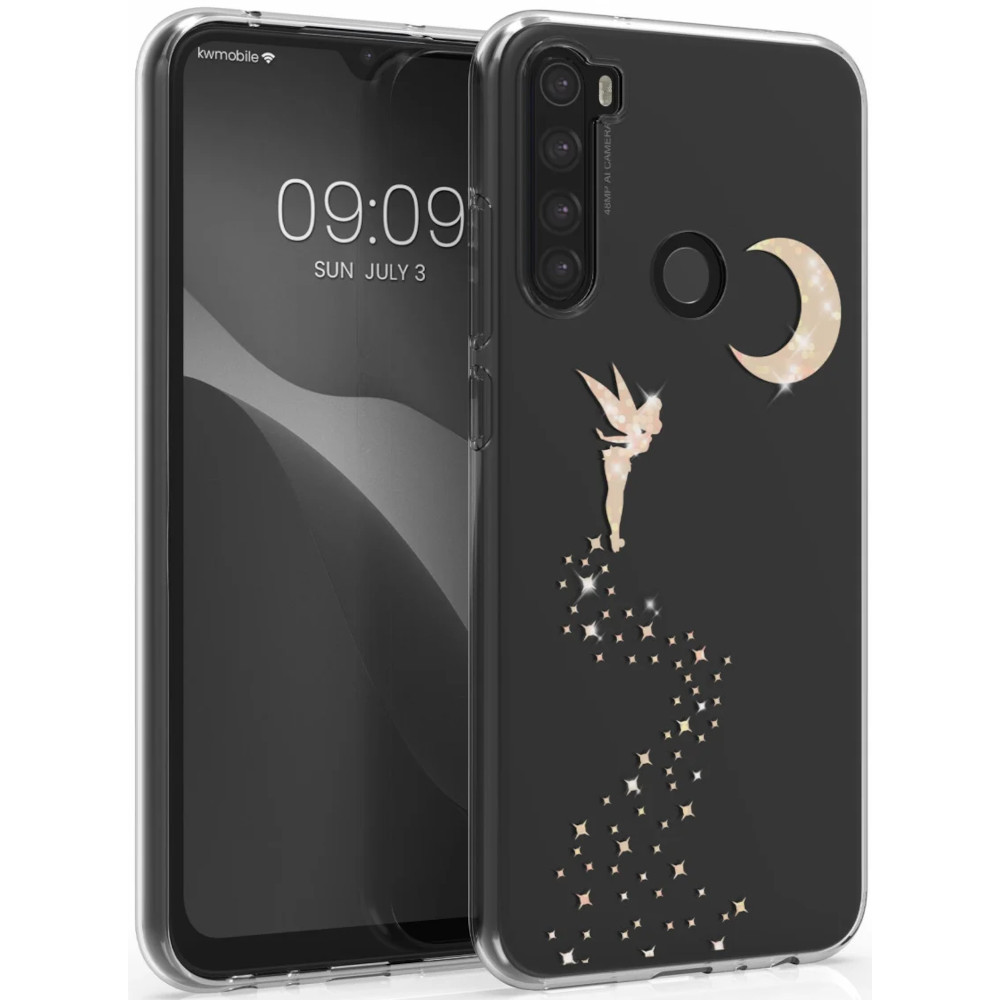 Husa Kwmobile pentru Xiaomi Redmi Note 8T, Silicon, Transparent/Auriu, 51424.04 Husa Kwmobile pentru Xiaomi Redmi Note 8T, Silicon, Transparent/Auriu, 51424.04