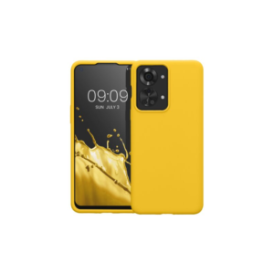 Husa Kwmobile pentru OnePlus Nord 2T, Silicon, Galben, 58764.165 Husa Kwmobile pentru OnePlus Nord 2T, Silicon, Galben, 58764.165
