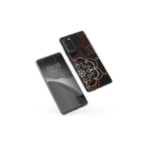 Husa Kwmobile pentru Samsung Galaxy S20 FE, Silicon, Transparent/Rose Gold, 53606.04 Husa Kwmobile pentru Samsung Galaxy S20 FE, Silicon, Transparent/Rose Gold, 53606.04