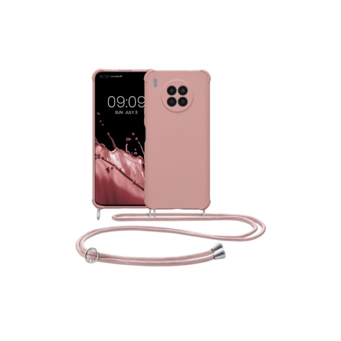 Husa Kwmobile pentru Huawei nova 8i, Silicon, Roz, 59008.154 Husa Kwmobile pentru Huawei nova 8i, Silicon, Roz, 59008.154