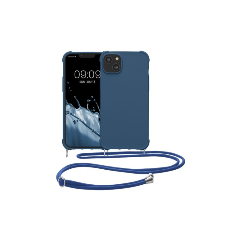 Husa Kwmobile pentru Apple iPhone 14 Plus, Silicon, Albastru, 59117.17