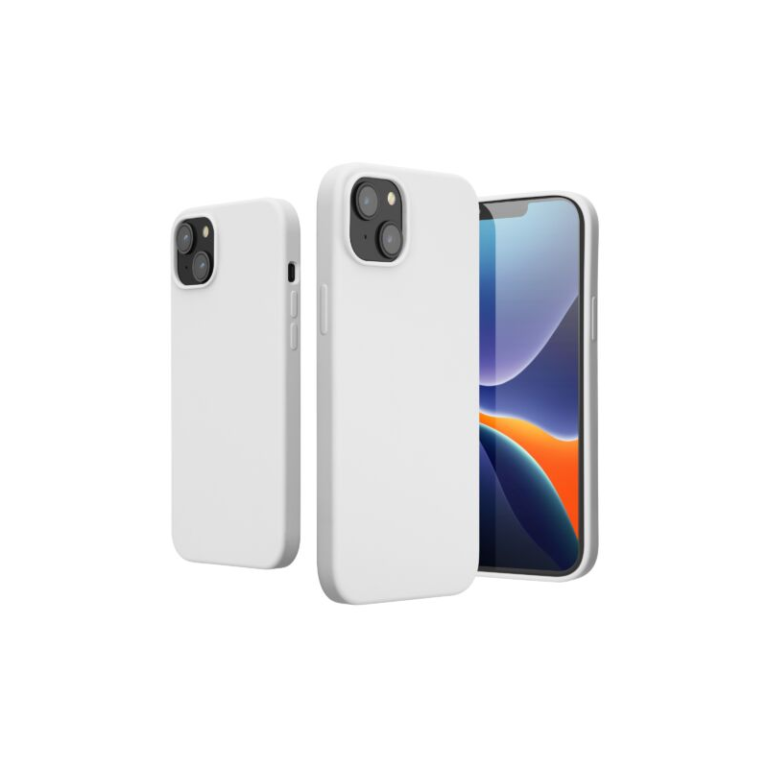 Husa Kwmobile pentru Apple iPhone 14 Plus, Silicon, Alb, 59072.02