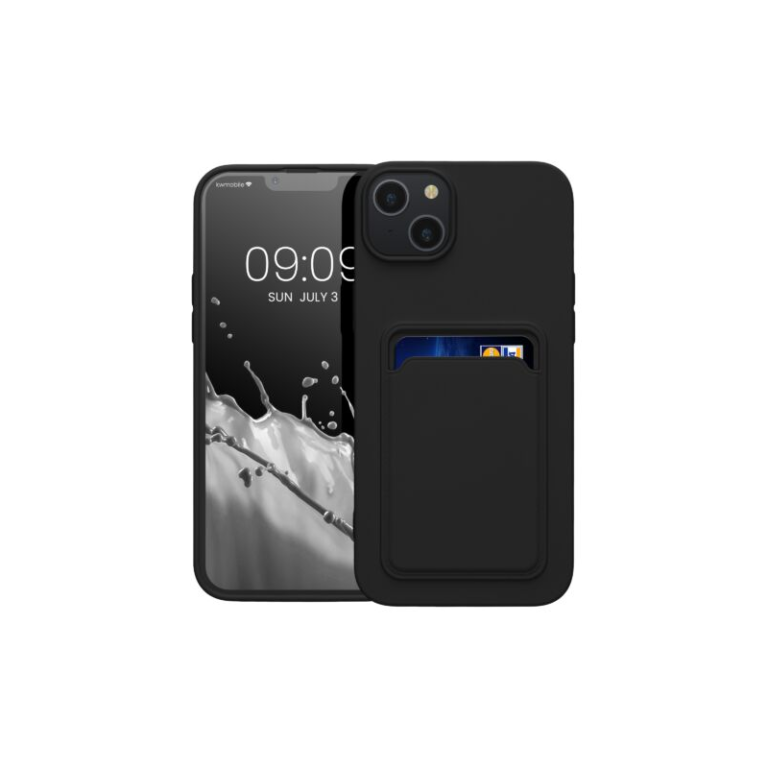 Husa Kwmobile pentru Apple iPhone 14 Plus, Silicon, Negru, 59113.01