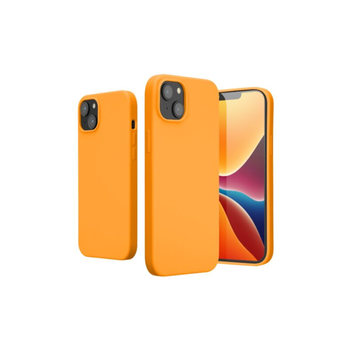 Husa Kwmobile pentru Apple iPhone 14 Plus, Silicon, Portocaliu, 59072.150 Husa Kwmobile pentru Apple iPhone 14 Plus, Silicon, Portocaliu, 59072.150