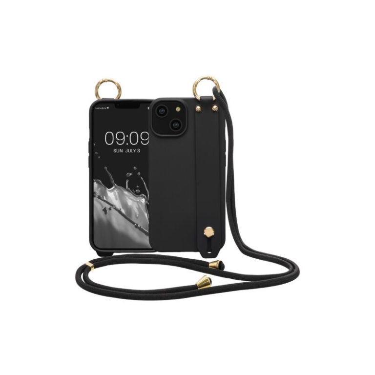 Husa Kwmobile pentru Apple iPhone 14, Silicon, Negru, 59094.01