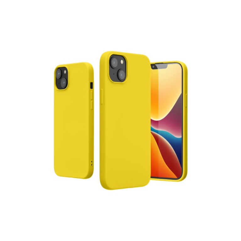 Husa Kwmobile pentru Apple iPhone 14 Plus, Silicon, Galben, 59080.165