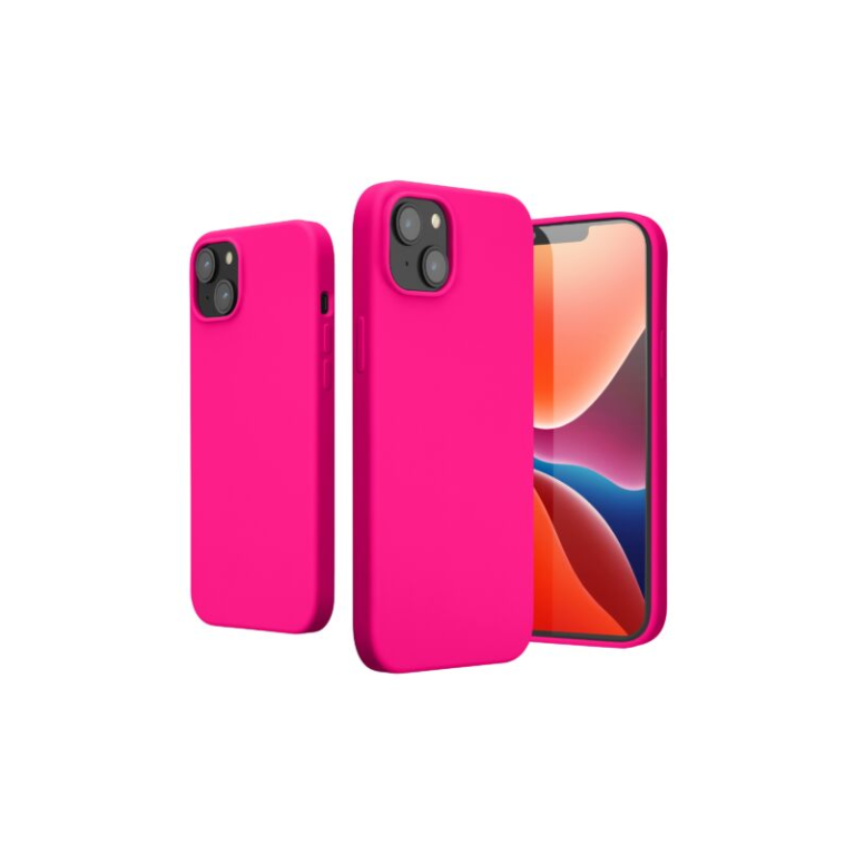 Husa Kwmobile pentru Apple iPhone 14 Plus, Silicon, Roz, 59072.77