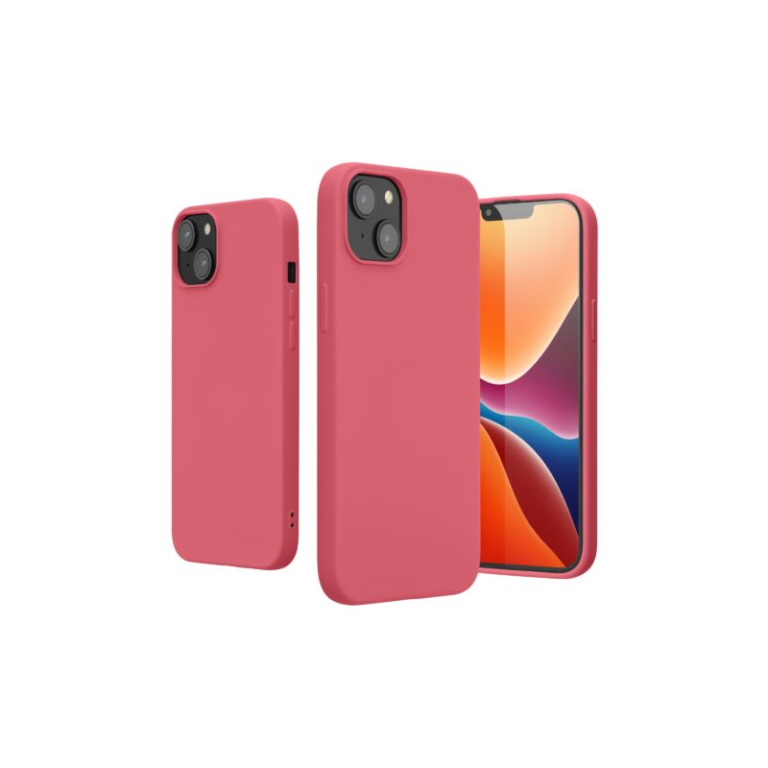 Husa Kwmobile pentru Apple iPhone 14 Plus, Silicon, Roz, 59080.212