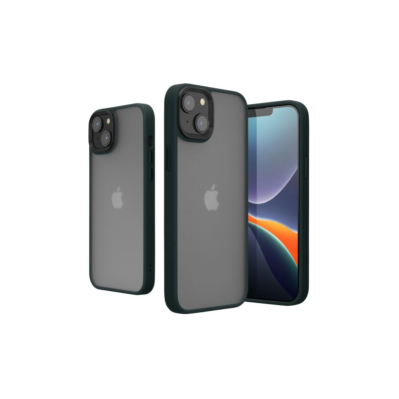 Husa Kwmobile pentru Apple iPhone 14, Silicon, Verde/Transparent, 59089.80 Husa Kwmobile pentru Apple iPhone 14, Silicon, Verde/Transparent, 59089.80