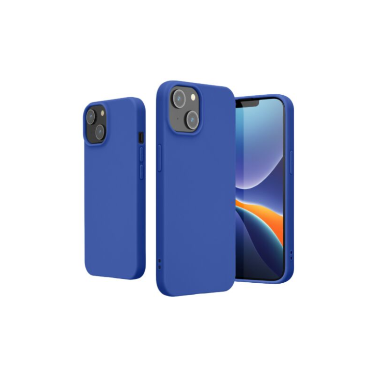 Husa Kwmobile pentru Apple iPhone 14, Silicon, Albastru, 59075.134