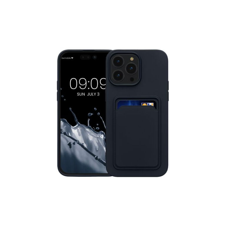 Husa Kwmobile pentru Apple iPhone 14 Pro Max, Silicon, Albastru, 59115.17