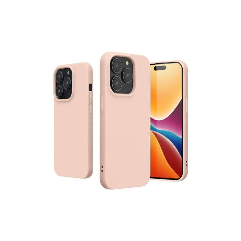 Husa Kwmobile pentru Apple iPhone 14 Pro, Silicon, Roz, 59077.225