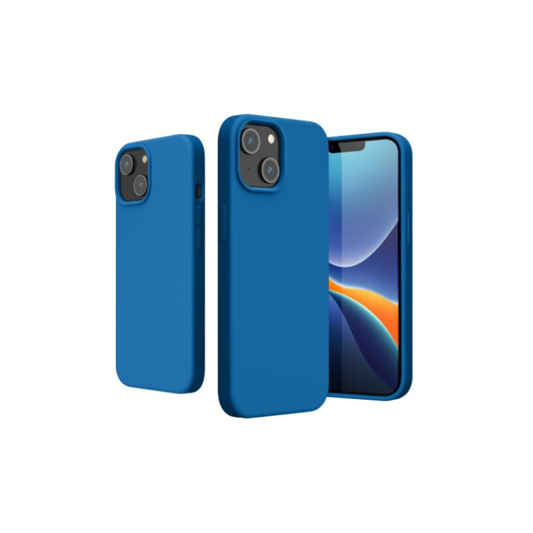 Husa Kwmobile pentru Apple iPhone 14, Silicon, Albastru, 59071.228