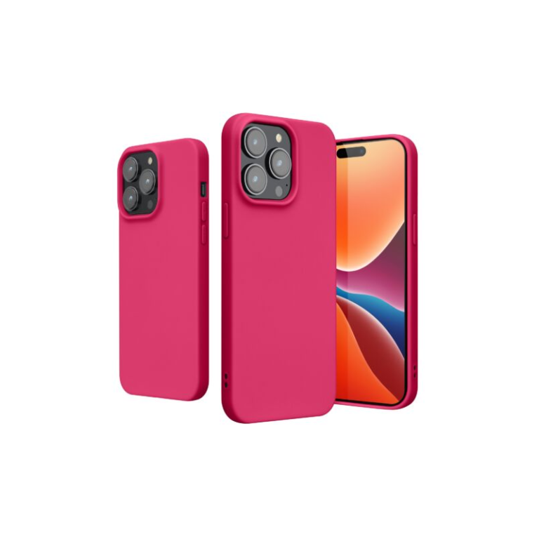 Husa Kwmobile pentru Apple iPhone 14 Pro Max, Silicon, Roz, 59078.77
