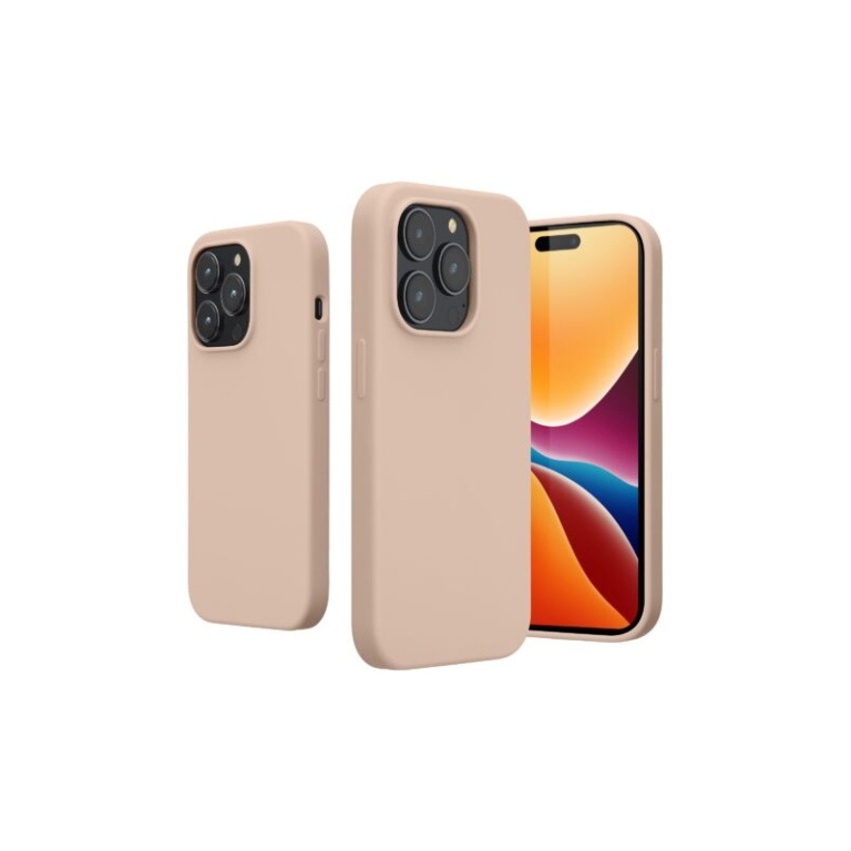 Husa Kwmobile pentru Apple iPhone 14 Pro, Silicon, Crem, 59073.225