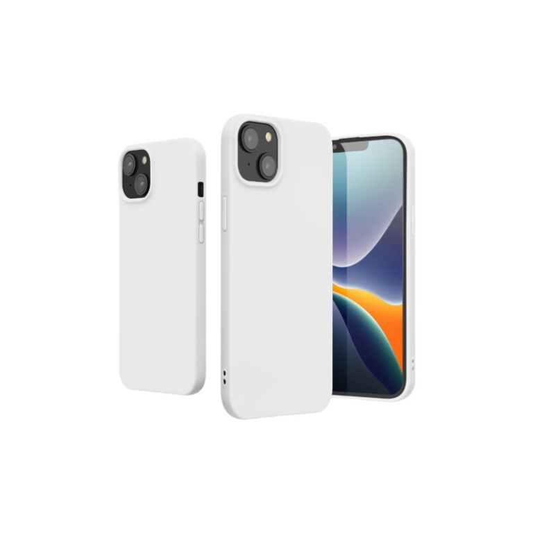 Husa Kwmobile pentru Apple iPhone 14 Plus, Silicon, Alb, 59076.48