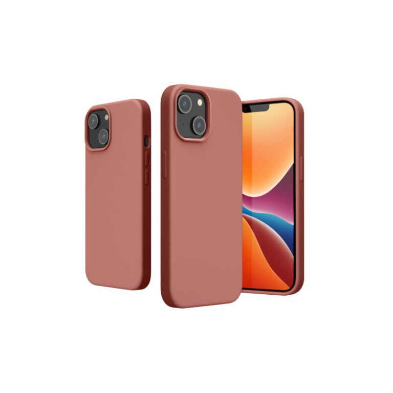 Husa Kwmobile pentru Apple iPhone 14, Silicon, Roz, 59071.193