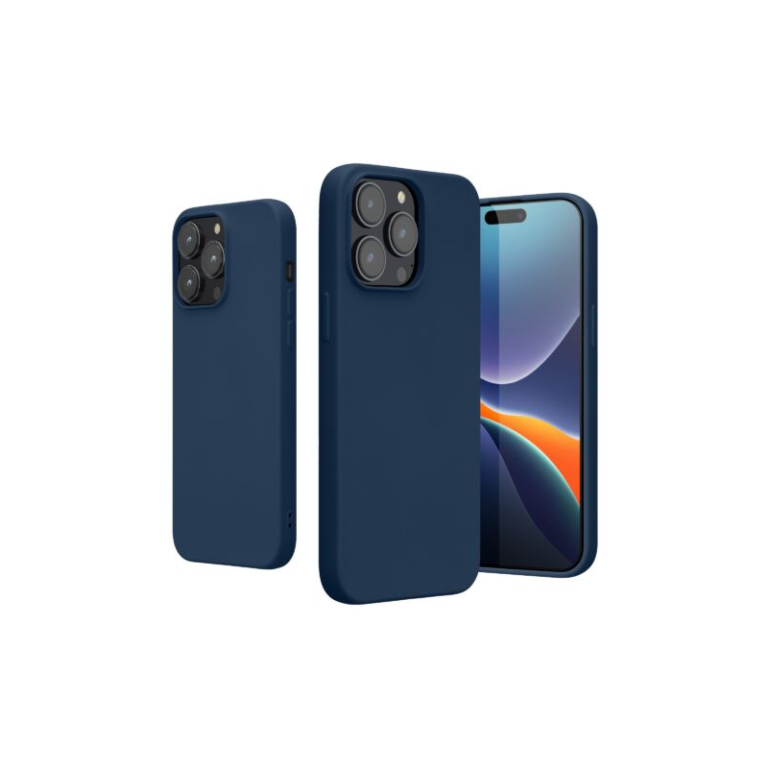 Husa Kwmobile pentru Apple iPhone 14 Pro Max, Silicon, Albastru, 59082.116
