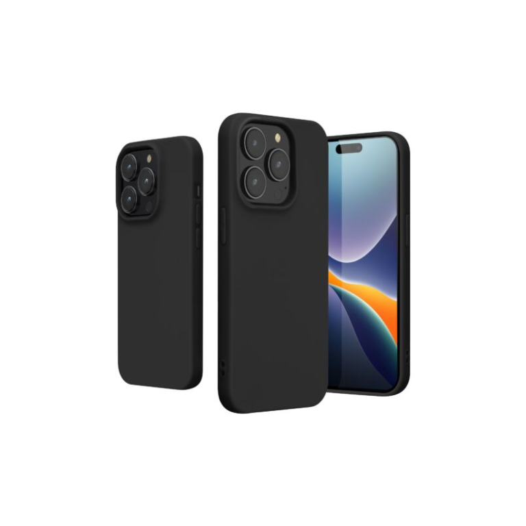 Husa Kwmobile pentru Apple iPhone 14 Pro, Silicon, Negru, 59077.47