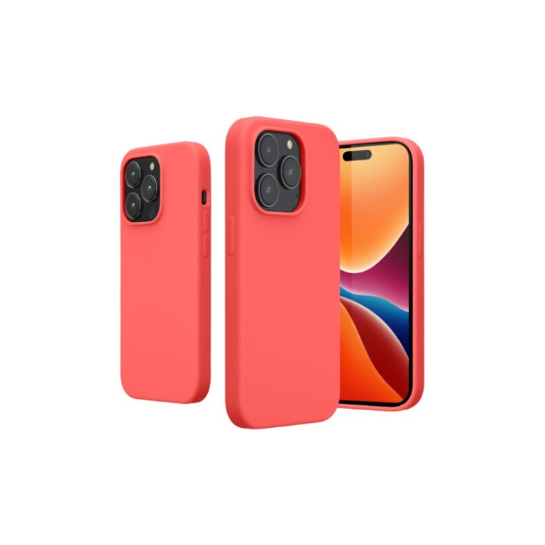 Husa Kwmobile pentru Apple iPhone 14 Pro, Silicon, Coral, 59073.103
