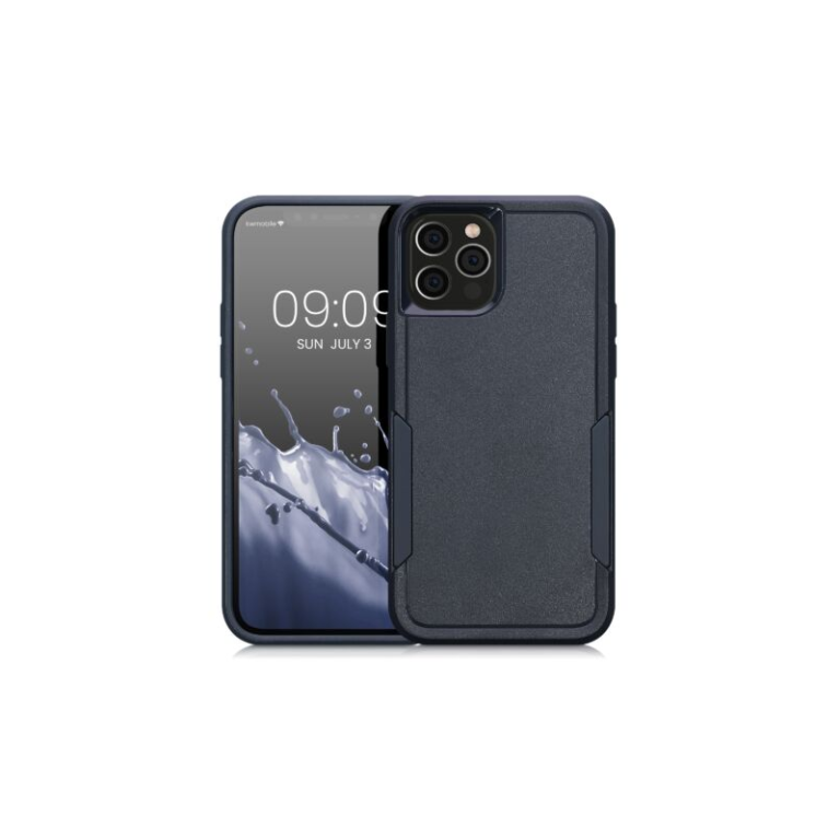 Husa Kwmobile pentru Apple iPhone 12/iPhone 12 Pro, Silicon, Albastru, 59196.17