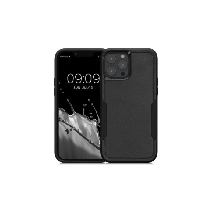 Husa Kwmobile pentru Apple iPhone 13 Pro Max, Silicon, Negru, 59200.01