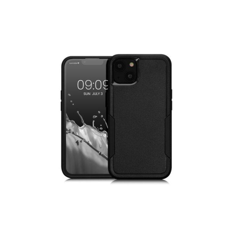 Husa Kwmobile pentru Apple iPhone 13, Silicon, Negru, 59198.01