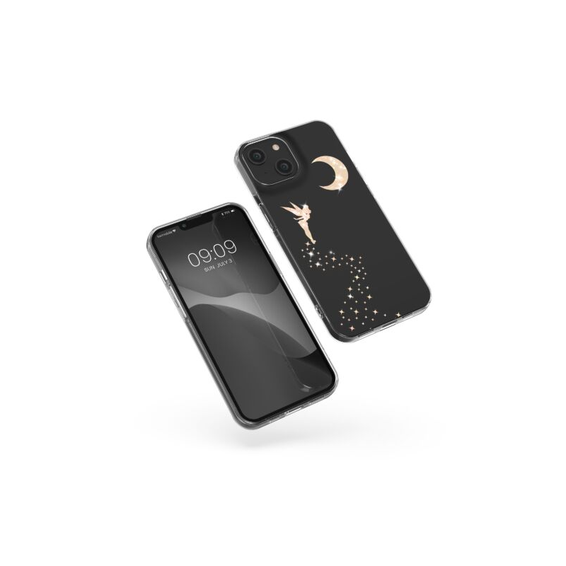 Husa Kwmobile pentru Apple iPhone 14, Silicon, Transparent/Auriu, 59204.02 Husa Kwmobile pentru Apple iPhone 14, Silicon, Transparent/Auriu, 59204.02