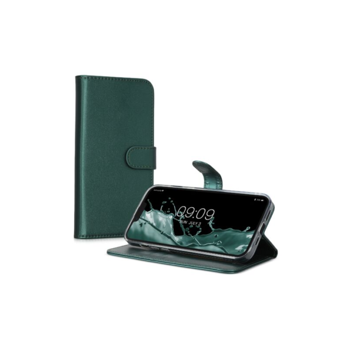 Husa Kwmobile pentru Apple iPhone 14 Plus, Piele ecologica, Verde, 59213.80