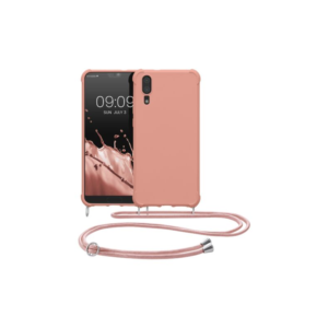 Husa Kwmobile pentru Huawei P20, Silicon, Roz, 52107.154 Husa Kwmobile pentru Huawei P20, Silicon, Roz, 52107.154