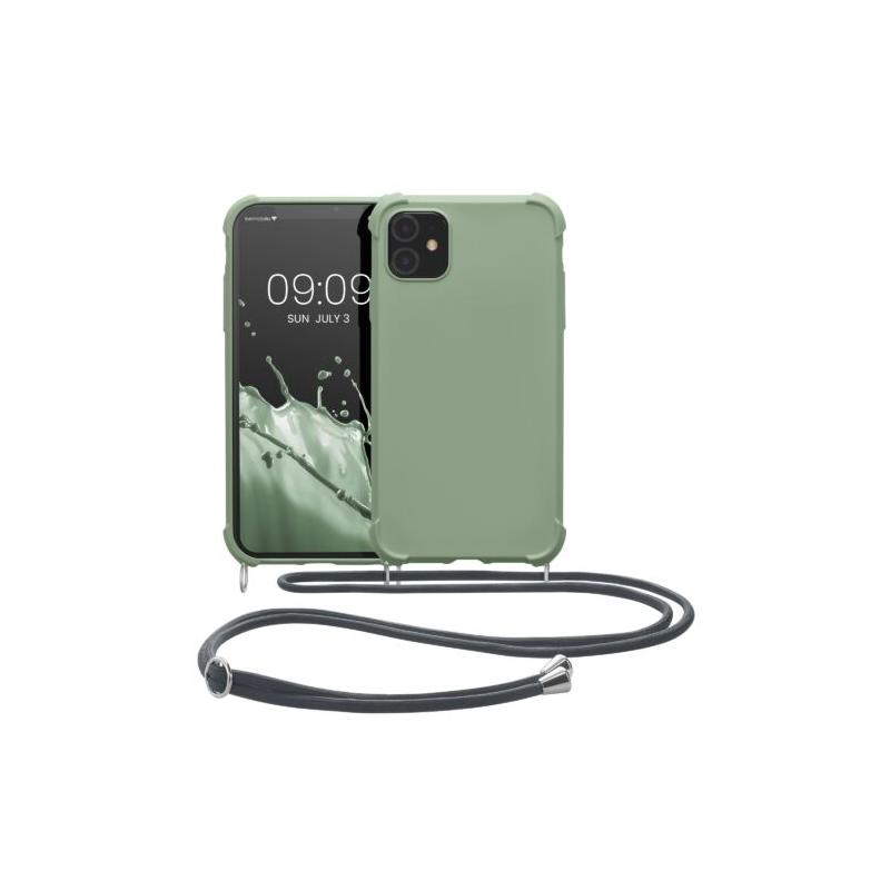 Husa Kwmobile pentru Apple iPhone 11, Silicon, Verde, 53838.172 Husa Kwmobile pentru Apple iPhone 11, Silicon, Verde, 53838.172