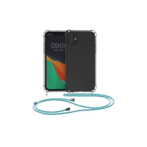 Husa Kwmobile pentru Apple iPhone 11, Silicon, Transparent/Verde, 49740.14 Husa Kwmobile pentru Apple iPhone 11, Silicon, Transparent/Verde, 49740.14