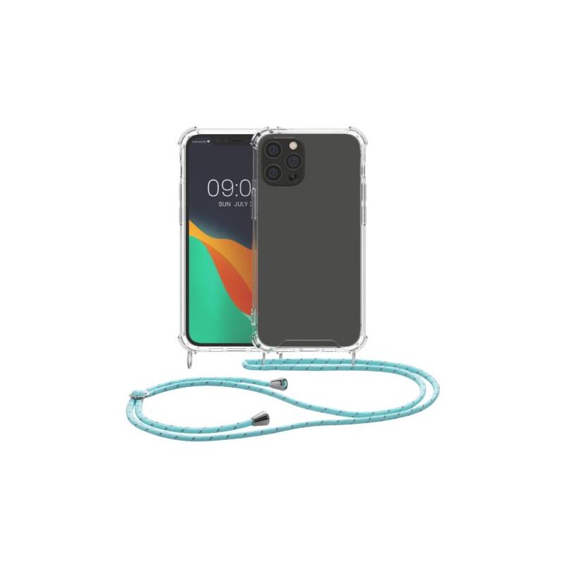 Husa Kwmobile pentru Apple iPhone 12/iPhone 12 Pro, Silicon, Transparent/Verde, 52730.23 Husa Kwmobile pentru Apple iPhone 12/iPhone 12 Pro, Silicon, Transparent/Verde, 52730.23