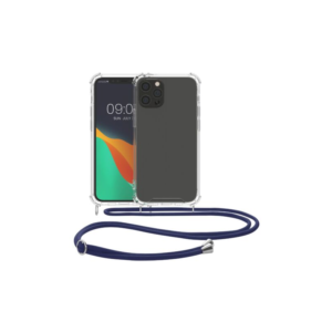Husa Kwmobile pentru Apple iPhone 12 Pro Max, Silicon, Transparent/Albastru, 52732.04 Husa Kwmobile pentru Apple iPhone 12 Pro Max, Silicon, Transparent/Albastru, 52732.04