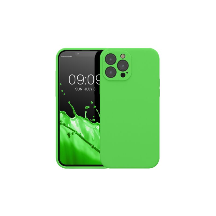 Husa Kwmobile pentru Apple iPhone 13 Pro Max, Silicon, Verde, 59361.159
