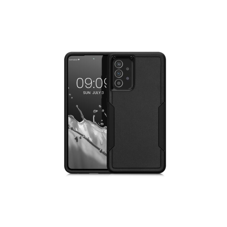 Husa Kwmobile pentru Samsung Galaxy A52/Galaxy A52 5G/Galaxy A52s 5G, Silicon, Negru, 59369.01