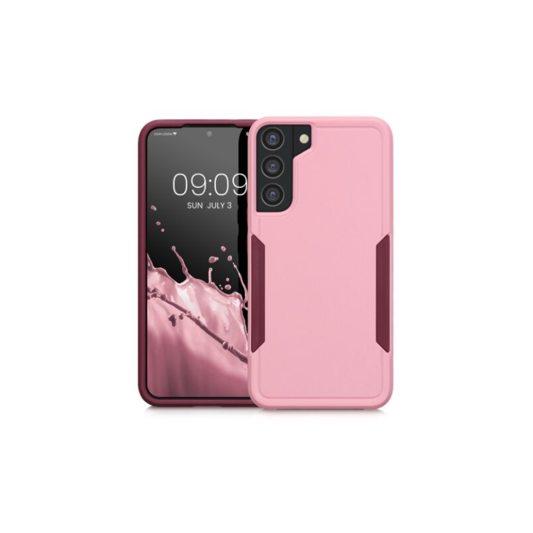 Husa Kwmobile pentru Samsung Galaxy S22 Plus, Silicon, Roz, 59371.10