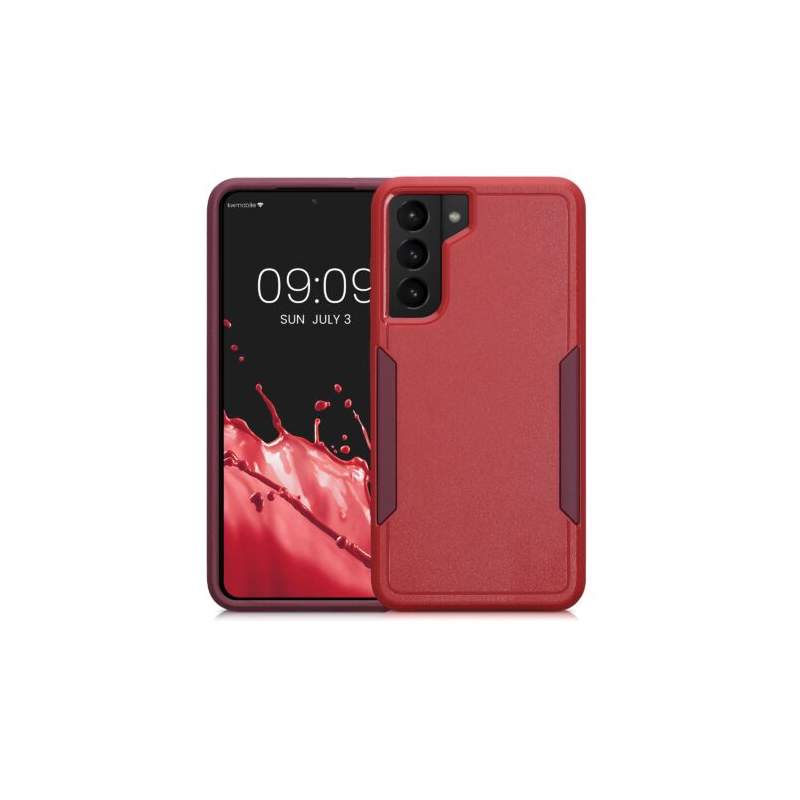 Husa Kwmobile pentru Samsung Galaxy S21 FE, Silicon, Rosu, 59374.09 Husa Kwmobile pentru Samsung Galaxy S21 FE, Silicon, Rosu, 59374.09
