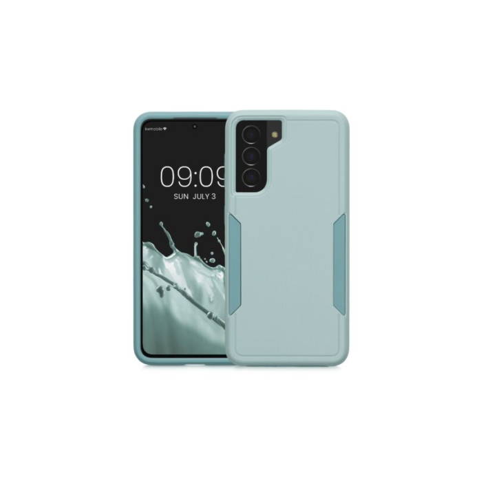 Husa Kwmobile pentru Samsung Galaxy S21, Silicon, Verde, 59372.71 Husa Kwmobile pentru Samsung Galaxy S21, Silicon, Verde, 59372.71