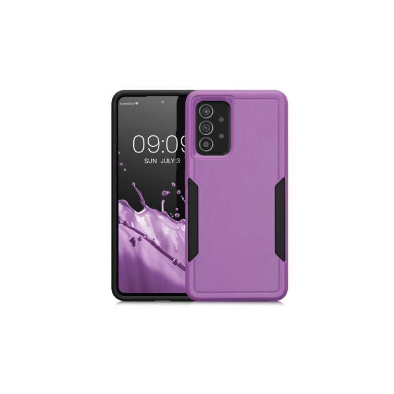 Husa Kwmobile pentru Samsung Galaxy A52/Galaxy A52 5G/Galaxy A52s 5G, Silicon, Mov, 59369.108