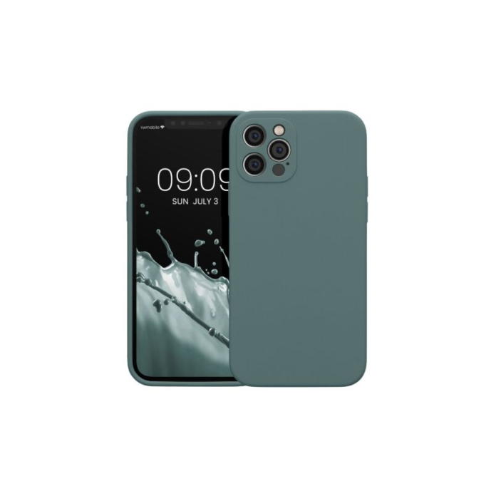 Husa Kwmobile pentru Apple iPhone 12 Pro, Silicon, Verde, 59352.207