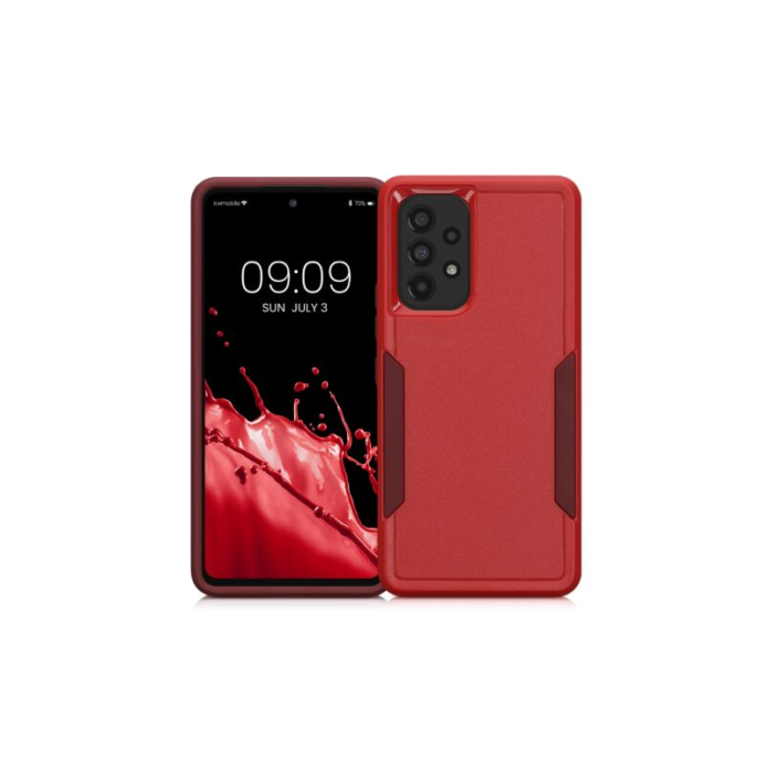 Husa Kwmobile pentru Samsung Galaxy A53 5G, Silicon, Rosu, 59373.09 Husa Kwmobile pentru Samsung Galaxy A53 5G, Silicon, Rosu, 59373.09
