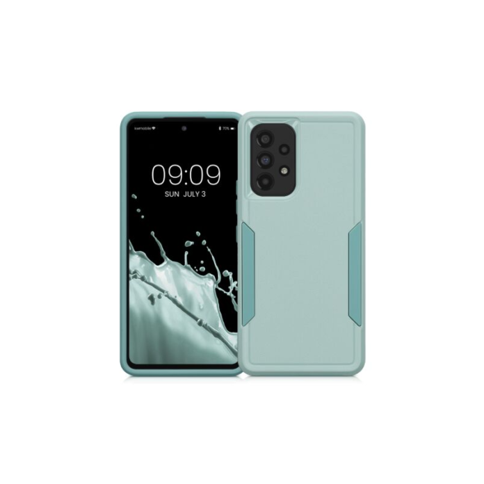 Husa Kwmobile pentru Samsung Galaxy A53 5G, Silicon, Verde, 59373.71 Husa Kwmobile pentru Samsung Galaxy A53 5G, Silicon, Verde, 59373.71