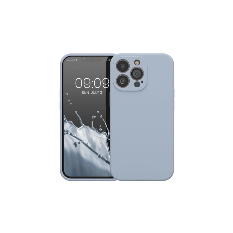 Husa Kwmobile pentru Apple iPhone 13 Pro, Silicon, Albastru, 59360.58 Husa Kwmobile pentru Apple iPhone 13 Pro, Silicon, Albastru, 59360.58