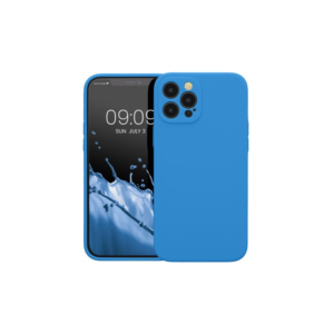 Husa Kwmobile pentru Apple iPhone 12 Pro Max, Silicon, Albastru, 59355.189 Husa Kwmobile pentru Apple iPhone 12 Pro Max, Silicon, Albastru, 59355.189